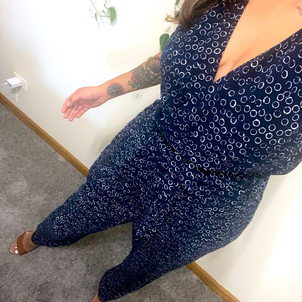 Deep V Jumpsuit